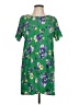 Everly 100% Polyester Floral Green Casual Dress Size L - photo 1