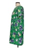 Everly 100% Polyester Floral Green Casual Dress Size L - photo 5