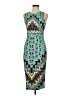 Mara Hoffman Graphic Teal Cocktail Dress Size M - photo 1