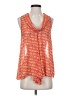 Blue Rain 100% Polyester Orange Sleeveless Blouse Size S - photo 1