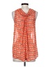 Blue Rain 100% Polyester Orange Sleeveless Blouse Size S - photo 2