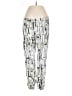 Parker 100% Silk Print White Silk Pants Size 4 - photo 1