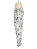 Parker 100% Silk Print White Silk Pants Size 4 - photo 5
