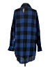 Zeagoo Plaid Blue 3/4 Sleeve Button-Down Shirt Size S - photo 2