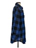 Zeagoo Plaid Blue 3/4 Sleeve Button-Down Shirt Size S - photo 4