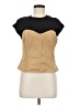 D. Exterior 100% Cotton Tan Short Sleeve Top Size M - photo 1