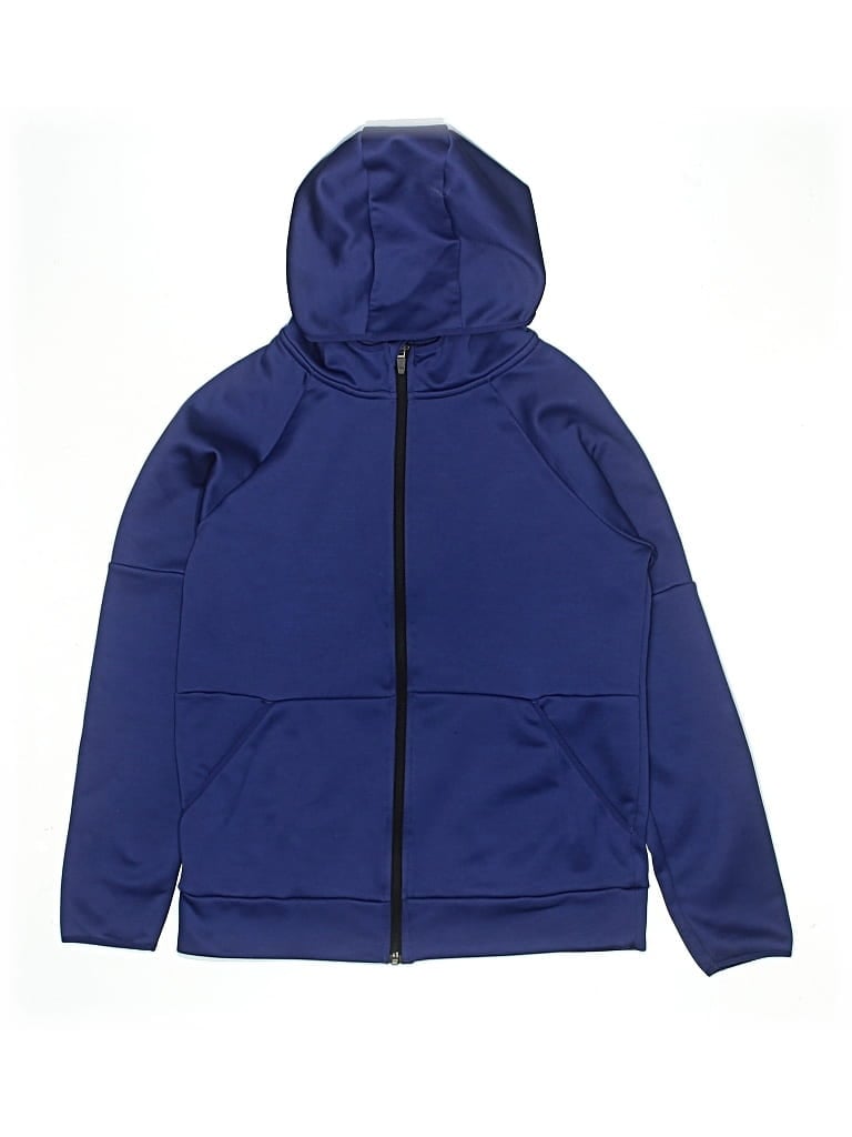 Pre-owned Zella Kids' Zip Up Hoodie In Blue
