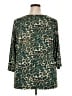 Essentials Animal Print Teal 3/4 Sleeve Blouse Size 2X - photo 2