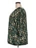 Essentials Animal Print Teal 3/4 Sleeve Blouse Size 2X - photo 5
