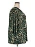 Essentials Animal Print Teal 3/4 Sleeve Blouse Size 2X - photo 4