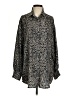 RESA 100% Polyester Animal Print Black Long Sleeve Blouse Size XS - photo 1