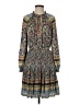 Current Air 100% Polyester Paisley Blue Casual Dress Size S - photo 1