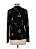 CATHERINE Catherine Malandrino 100% Polyester Floral Black Long Sleeve Blouse Size L - photo 2
