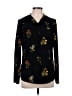 CATHERINE Catherine Malandrino 100% Polyester Floral Black Long Sleeve Blouse Size L - photo 1