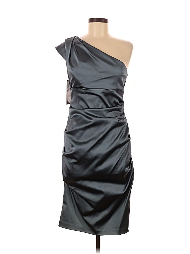 Pre-owned Xscape Cocktail Dress In Gray