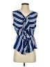 J.Crew 100% Viscose Blue Sleeveless Blouse Size 4 - photo 1