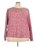 Crown & Ivy Animal Print Pink Pullover Sweater Size 3X - photo 1