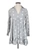 Zara Polka Dots Gray Casual Dress Size S - photo 1