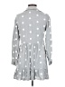 Zara Polka Dots Gray Casual Dress Size S - photo 2