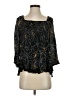 DR2 100% Rayon Floral Black 3/4 Sleeve Blouse Size S - photo 1