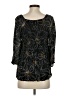 DR2 100% Rayon Floral Black 3/4 Sleeve Blouse Size S - photo 2
