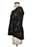 DR2 100% Rayon Floral Black 3/4 Sleeve Blouse Size S - photo 5