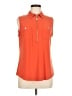Anne Klein Orange Sleeveless Blouse Size M - photo 1