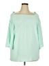 Unbranded Green 3/4 Sleeve Top Size 2X - photo 1
