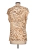 Rafaella Animal Print Tan Sleeveless Blouse Size L - photo 2