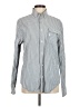 Five Four 100% Cotton Stripes Blue Long Sleeve Button-Down Shirt Size M - photo 1