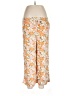 Treasure & Bond 100% Rayon Floral Orange Casual Pants Size L - photo 1