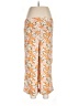 Treasure & Bond 100% Rayon Floral Orange Casual Pants Size L - photo 2