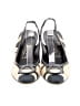 Salvatore Ferragamo Graphic Gray Black Heels Size 8 - photo 2
