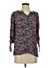 Krazy Kat 100% Rayon Floral Blue 3/4 Sleeve Blouse Size S - photo 1