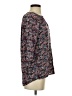 Krazy Kat 100% Rayon Floral Blue 3/4 Sleeve Blouse Size S - photo 4