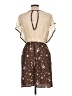 Wish 100% Polyester Stars Brown Casual Dress Size L - photo 2