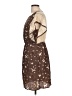 Wish 100% Polyester Stars Brown Casual Dress Size L - photo 5