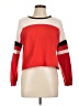 Justify Color Block Red Pullover Sweater Size L - photo 1
