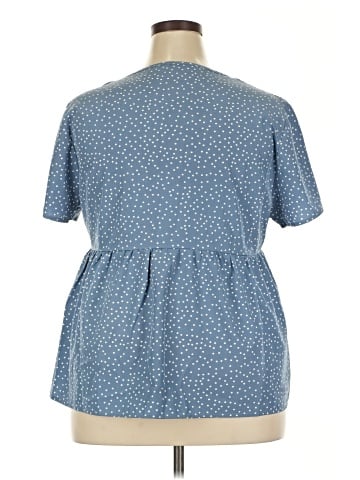 Shein Curve Short Sleeve Blouse (view 2)