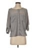DKNY Jeans 100% Polyester Gray 3/4 Sleeve Blouse Size S - photo 1