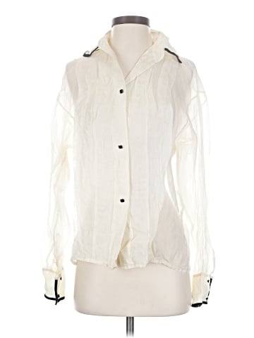 Linda Allard Ellen Tracy Long Sleeve Silk Top (view 1)