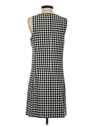 Madewell V-Neck Mini Vest Dress in Gingham (view 2)