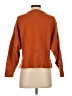 Paige Solid Orange Pullover Sweater Size S - photo 2