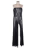 Amanda Uprichard 100% Polyester Metallic Silver Jumpsuit Size M - photo 1