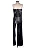 Amanda Uprichard 100% Polyester Metallic Silver Jumpsuit Size M - photo 2