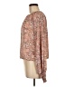Evereve 100% Polyester Paisley Orange Long Sleeve Blouse Size M - photo 5