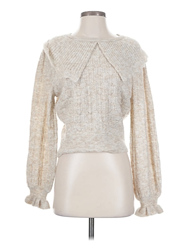 Pre-owned Astr Pullover Sweater In White