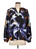 Nine West 100% Polyester Black Long Sleeve Blouse Size L - photo 1