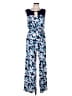 Vince Camuto Print Blue Jumpsuit Size M - photo 1