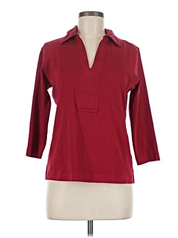 Oxford 3/4 Sleeve Blouse (view 1)